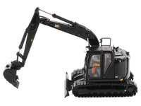 CAT Caterpillar 315 Track Type Hydraulic Excavator Special Black Finish with Operator "High Line" Series 1/50 Diecast Model by Diecast Masters image 3