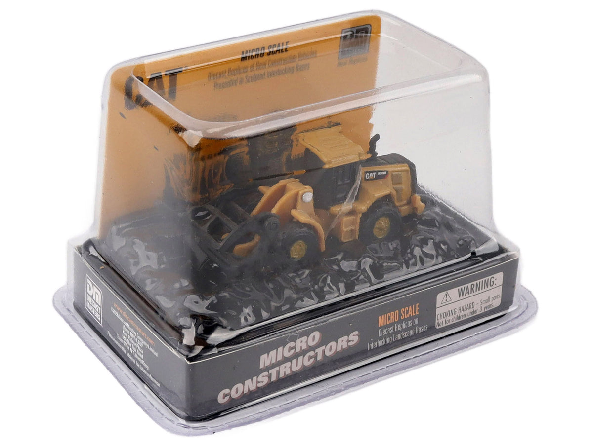 CAT Caterpillar 950M Wheel Loader (Log Fork Version) Yellow "Micro-Constructor" Series Diecast Model by Diecast Masters image 2