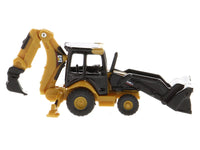 Diecast Masters CAT Caterpillar 420E backhoe loader yellow Micro-Constructor 85973DB, view 2