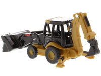 Diecast Masters CAT Caterpillar 420E backhoe loader yellow Micro-Constructor 85973DB, view 3
