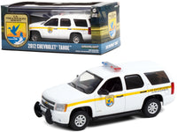 GreenLight 1:43 2012 Chevrolet Tahoe, U.S. Fish and Wildlife Service Law Enforcement, white with yellow stripes — item 86190