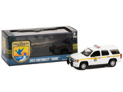 2012 Chevrolet Tahoe White with Yellow Stripes "U.S. Fish & Wildlife Service Law Enforcement" 1/43 Diecast Model Car by Greenlight image 2