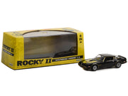 1979 Pontiac Firebird T/A Trans Am Black with Hood Phoenix "Rocky II (1979) Movie" 1/43 Diecast Model Car by Greenlight image 2
