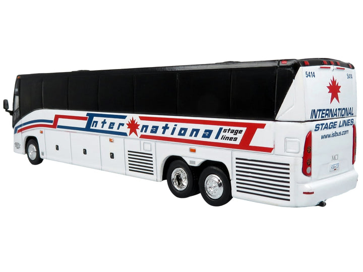 MCI J4500 Coach Bus "International Stage Lines" White "The Bus & Motorcoach Collection" Limited Edition to 504 pieces Worldwide 1/87 (HO) Diecast Model by Iconic Replicas image 2