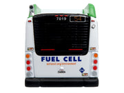 New Flyer Xcelsior XHE40 Transit Bus "AC Transit - Zero Emission" White and Green with Graphics "The Bus & Motorcoach Collection" Limited Edition 1/87 (HO) Diecast Model by Iconic Replicas