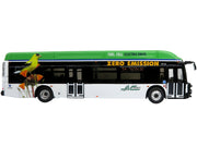 New Flyer Xcelsior XHE40 Transit Bus "AC Transit - Zero Emission" White and Green with Graphics "The Bus & Motorcoach Collection" Limited Edition 1/87 (HO) Diecast Model by Iconic Replicas image 2