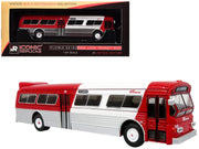 Flxible 53102 New Look Transit Bus "Pittsburgh Area Transit" Red and White "Vintage Bus & Motorcoach Collection" Limited Edition 1/87 (HO) Diecast Model by Iconic Replicas image 5