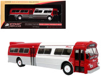 Flxible 53102 New Look Transit Bus "Pittsburgh Area Transit" Red and White "Vintage Bus & Motorcoach Collection" Limited Edition 1/87 (HO) Diecast Model by Iconic Replicas image 5