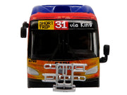 New Flyer Xcelsior XN40 Transit Bus "DASH Pride Livery" Blue with Rainbow Graphics "The Bus & Motorcoach Collection" Limited Edition 1/87 (HO) Diecast Model by Iconic Replicas image 4