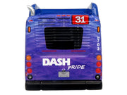 New Flyer Xcelsior XN40 Transit Bus "DASH Pride Livery" Blue with Rainbow Graphics "The Bus & Motorcoach Collection" Limited Edition 1/87 (HO) Diecast Model by Iconic Replicas image 5