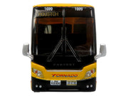 Prevost H3-45 Coach Bus "Tornado Bus Company" Yellow with Graphics Limited Edition 1/87 (HO) Diecast Model by Iconic Replicas image 4