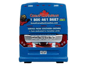 Prevost H3-45 Coach Bus "Great Canadian Coaches" Blue with Graphics Limited Edition 1/87 (HO) Diecast Model by Iconic Replicas image 5