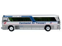 1964 MCI MC-5A Coach Bus "Continental Air Transport" Silver with Blue Stripes "Vintage Bus & Motorcoach Collection" Limited Edition to 504 pieces Worldwide 1/87 (HO) Diecast Model by Iconic Replicas image 2