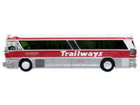 1964 MCI MC-5A Coach Bus "Trailways Chicago" White with Red Stripes "Vintage Bus & Motorcoach Collection" Limited Edition to 504 pieces Worldwide 1/87 (HO) Diecast Model by Iconic Replicas image 2