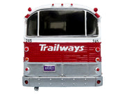 1964 MCI MC-5A Coach Bus "Trailways Chicago" White with Red Stripes "Vintage Bus & Motorcoach Collection" Limited Edition to 504 pieces Worldwide 1/87 (HO) Diecast Model by Iconic Replicas image 4