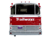 1964 MCI MC-5A Coach Bus "Trailways Chicago" White with Red Stripes "Vintage Bus & Motorcoach Collection" Limited Edition to 504 pieces Worldwide 1/87 (HO) Diecast Model by Iconic Replicas image 4