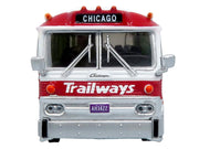 1964 MCI MC-5A Coach Bus "Trailways Chicago" White with Red Stripes "Vintage Bus & Motorcoach Collection" Limited Edition to 504 pieces Worldwide 1/87 (HO) Diecast Model by Iconic Replicas image 5