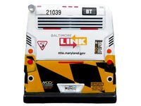 Nova Bus LFSH Hybrid Transit Bus "MTA Maryland" White with Red and Yellow Graphics "The Bus & Motorcoach Collection" Limited Edition to 504 pieces Worldwide 1/87 (HO) Diecast Model by Iconic Replicas image 5