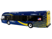 Nova Bus LFSH HEV Hybrid Transit Bus "MTA New York City" Blue with Yellow Graphics Limited Edition to 504 pieces Worldwide 1/87 (HO) Diecast Model by Iconic Replicas image 3