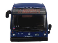 Nova Bus LFSH HEV Hybrid Transit Bus "MTA New York City" Blue with Yellow Graphics Limited Edition to 504 pieces Worldwide 1/87 (HO) Diecast Model by Iconic Replicas image 4