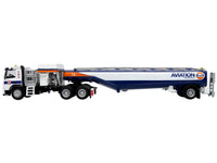 Volvo FM500 with Esterer Aviation Refueling Tanker Truck "Gulf Aviation" White with Blue Stripes Limited Edition 1/87 (HO) Diecast Model by Iconic Replicas image 4