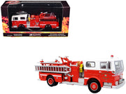 1974 Ward LaFrance Fire Engine "San Francisco Fire Department - Engine 31" Red with White Top "5 Alarm" Series Limited Edition 1/87 (HO) Diecast Model by Iconic Replicas