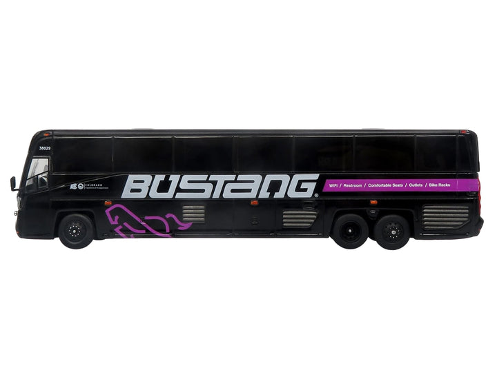 MCI D4520 Commuter Coach Bus "Bustang - Colorado Department of Transportation" Black "The Bus & Motorcoach Collection" Limited Edition to 504 pieces Worldwide 1/87 (HO) Scale Diecast Model by Iconic Replicas image 2