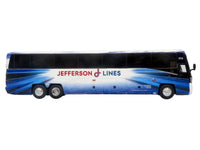 MCI D4520 Commuter Coach Bus "Jefferson Lines" White with Blue Graphics "The Bus & Motorcoach Collection" Limited Edition to 504 pieces Worldwide 1/87 (HO) Scale Diecast Model by Iconic Replicas image 2