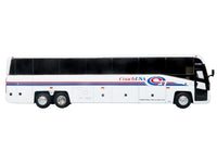 MCI D4520 Commuter Coach Bus "Coach USA" White with Blue and Red Stripes "The Bus & Motorcoach Collection" Limited Edition to 504 pieces Worldwide 1/87 (HO) Scale Diecast Model by Iconic Replicas image 2