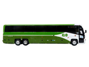 MCI D4520 Commuter Coach Bus "GO Transit" Green and White "The Bus & Motorcoach Collection" Limited Edition to 504 pieces Worldwide 1/87 (HO) Scale Diecast Model by Iconic Replicas image 2