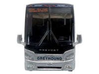 Prevost H3-45 Coach Bus "Greyhound Scenicruiser Service" White and Raw Metal "The Bus & Motorcoach Collection" Limited Edition to 504 pieces Worldwide 1/87 (HO) Scale Diecast Model by Iconic Replicas image 4