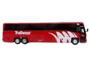 MCI D4520 Commuter Coach Bus "Burlington Trailways" Red with White Graphics "The Bus & Motorcoach Collection" Limited Edition to 504 pieces Worldwide 1/87 (HO) Scale Diecast Model by Iconic Replicas image 2