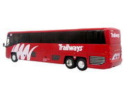 MCI D4520 Commuter Coach Bus "Burlington Trailways" Red with White Graphics "The Bus & Motorcoach Collection" Limited Edition to 504 pieces Worldwide 1/87 (HO) Scale Diecast Model by Iconic Replicas image 3