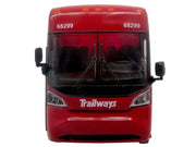 MCI D4520 Commuter Coach Bus "Burlington Trailways" Red with White Graphics "The Bus & Motorcoach Collection" Limited Edition to 504 pieces Worldwide 1/87 (HO) Scale Diecast Model by Iconic Replicas image 4