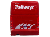 MCI D4520 Commuter Coach Bus "Burlington Trailways" Red with White Graphics "The Bus & Motorcoach Collection" Limited Edition to 504 pieces Worldwide 1/87 (HO) Scale Diecast Model by Iconic Replicas image 5