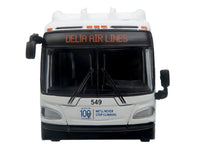 New Flyer Xcelsior XN40 Transit Bus "Delta Air Lines 100th Anniversary" Blue and White with Graphics "The Bus & Motorcoach Collection" Limited Edition 1/87 (HO) Scale Diecast Model by Iconic Replicas image 4