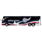 MCI J4500 Coach Bus "United States National Soccer Team" Dark Blue with Graphics "International Federation of the Global Game" Series Limited Edition to 504 pieces Worldwide 1/87 (HO) Diecast Model by Iconic Replicas image 2
