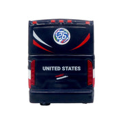 MCI J4500 Coach Bus "United States National Soccer Team" Dark Blue with Graphics "International Federation of the Global Game" Series Limited Edition to 504 pieces Worldwide 1/87 (HO) Diecast Model by Iconic Replicas image 5