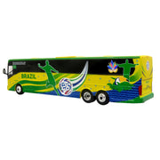 Van Hool CX-45 Coach Bus "Brazil National Football Team" Yellow and Green with Graphics "International Federation of the Global Game" Series Limited Edition to 504 pieces Worldwide 1/87 (HO) Diecast Model by Iconic Repli image 3
