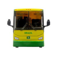 Van Hool CX-45 Coach Bus "Brazil National Football Team" Yellow and Green with Graphics "International Federation of the Global Game" Series Limited Edition to 504 pieces Worldwide 1/87 (HO) Diecast Model by Iconic Repli image 4
