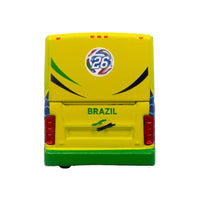 Van Hool CX-45 Coach Bus "Brazil National Football Team" Yellow and Green with Graphics "International Federation of the Global Game" Series Limited Edition to 504 pieces Worldwide 1/87 (HO) Diecast Model by Iconic Repli image 5