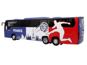Scania Touring HD Coach Bus "France National Football Team" Blue with Graphics "International Federation of the Global Game" Series Limited Edition to 504 pieces Worldwide 1/87 (HO) Diecast Model by Iconic Replicas image 3