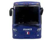 Scania Touring HD Coach Bus "France National Football Team" Blue with Graphics "International Federation of the Global Game" Series Limited Edition to 504 pieces Worldwide 1/87 (HO) Diecast Model by Iconic Replicas image 4
