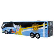 Prevost X3-45 Coach Bus "Argentina National Football Team" Blue with Graphics "International Federation of the Global Game" Series Limited Edition to 504 pieces Worldwide 1/87 (HO) Diecast Model by Iconic Replicas image 3