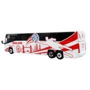 MCI D4520 Coach Bus "England National Football Team" White with Graphics "International Federation of the Global Game" Series Limited Edition to 504 pieces Worldwide 1/87 (HO) Diecast Model by Iconic Replicas image 3