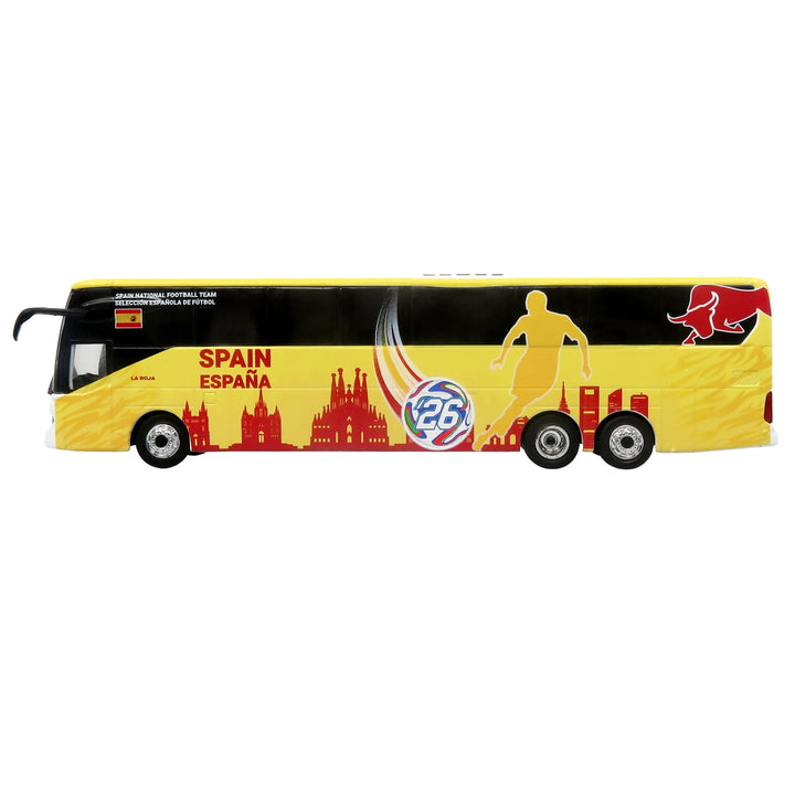 Daimler Tourrider Coach Bus "Spain National Football Team" Yellow with Graphics "International Federation of the Global Game" Series Limited Edition to 504 pieces Worldwide 1/87 (HO) Diecast Model by Iconic Replicas image 2