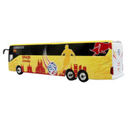 Daimler Tourrider Coach Bus "Spain National Football Team" Yellow with Graphics "International Federation of the Global Game" Series Limited Edition to 504 pieces Worldwide 1/87 (HO) Diecast Model by Iconic Replicas image 3