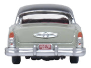 1955 Buick Century Windsor Gray and Dover White with Carlsbad Black Top 1/87 (HO) Scale Diecast Model Car by Oxford Diecast image 2
