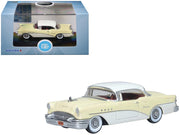 1955 Buick Century Condor Yellow and Dover White with Red Interior 1/87 (HO) Scale Diecast Model Car by Oxford Diecast image 2
