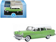 1954 Buick Century Estate Wagon Willow Green and White 1/87 (HO) Scale Diecast Model Car by Oxford Diecast image 4